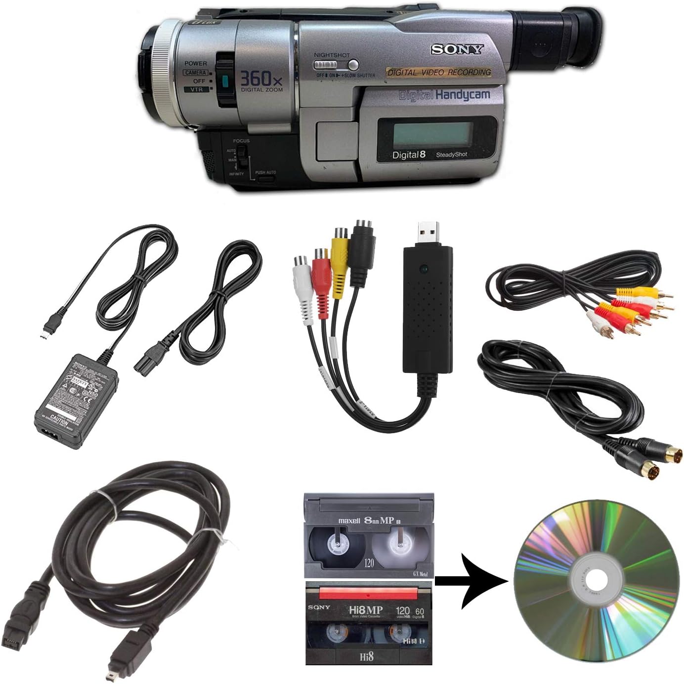 Sony - Brandclub - Sony Camcorder for 8mm Digital8 Hi8 Tape